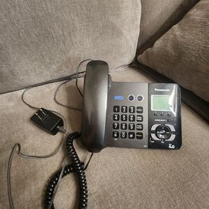 Panasonic Black Corded Phone with Digital Display
